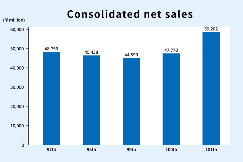 Consolidated net sales