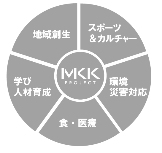 プロジェクト、５つの活動分野